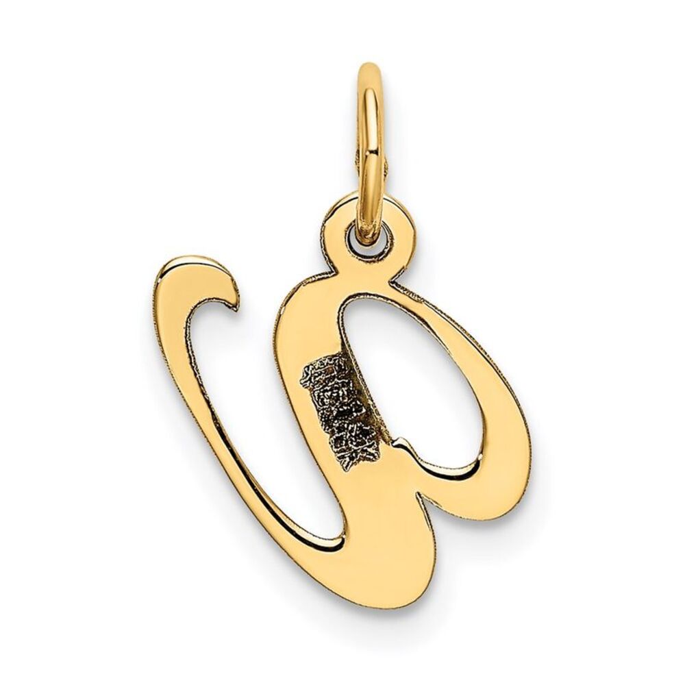 Kazi Luxury 14k Yellow Gold Small Fancy Script Le… - image 3